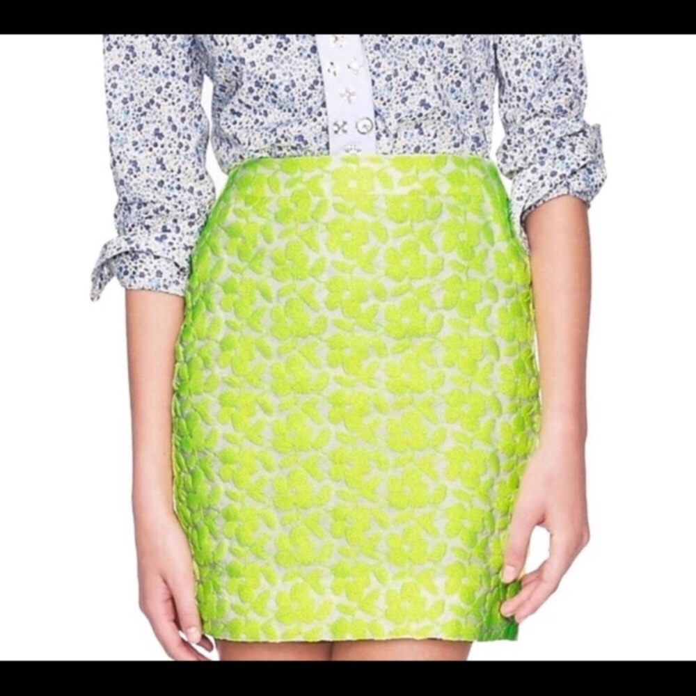 NWT neon J. Crew mini skirt